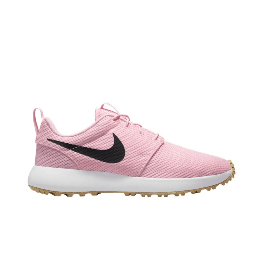 Nike Men's size 10.5 Roshe 2 G
Spikeless Shoes Medium Soft
Pink/Black/White